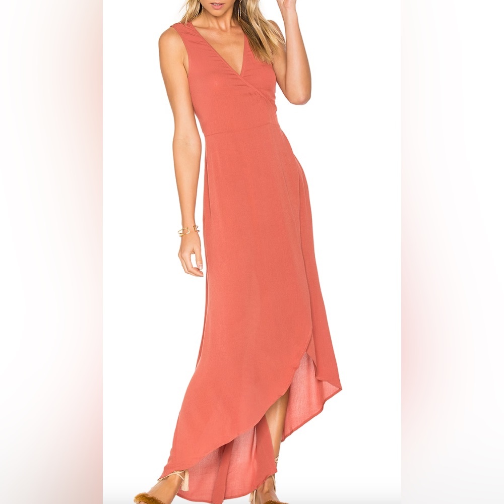 L*Space Twilight Wrap Dress In Rust - Size Small - image 1